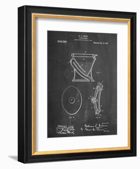 Water Closet Patent-null-Framed Art Print