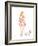 Water Color Girl With Puppy II-Lanie Loreth-Framed Art Print