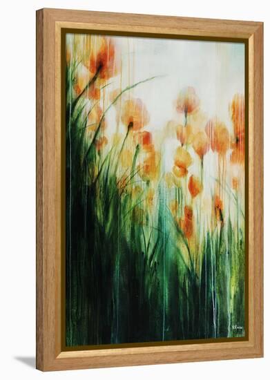 Water Color Poppy Feild-Rikki Drotar-Framed Premier Image Canvas