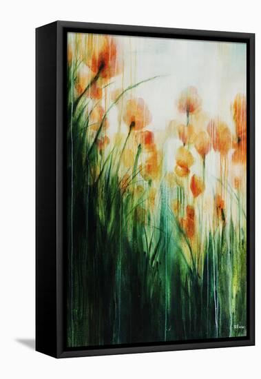 Water Color Poppy Feild-Rikki Drotar-Framed Premier Image Canvas