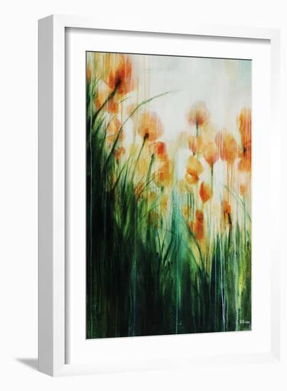 Water Color Poppy Feild-Rikki Drotar-Framed Giclee Print