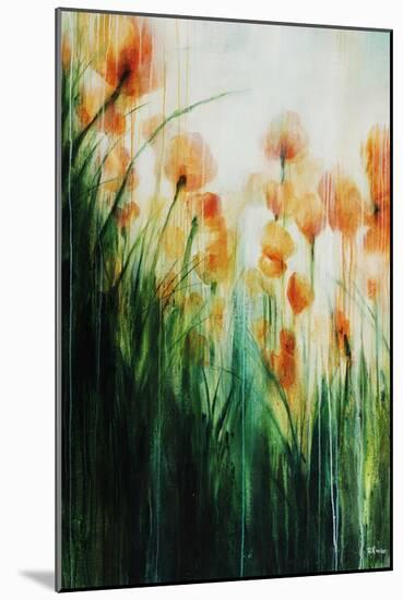 Water Color Poppy Feild-Rikki Drotar-Mounted Giclee Print