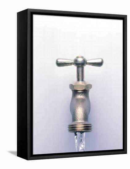 Water Coming Out of a Faucet-Chris Rogers-Framed Premier Image Canvas