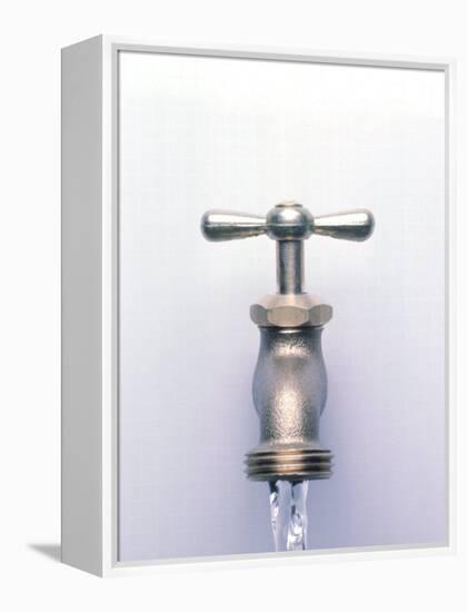 Water Coming Out of a Faucet-Chris Rogers-Framed Premier Image Canvas
