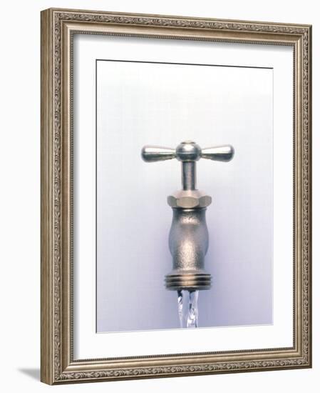 Water Coming Out of a Faucet-Chris Rogers-Framed Photographic Print