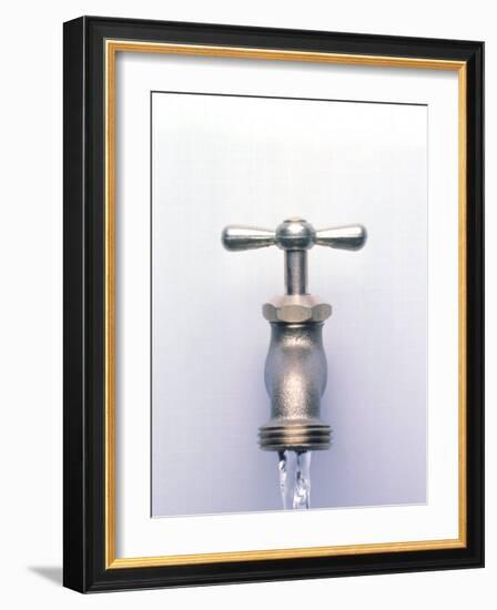 Water Coming Out of a Faucet-Chris Rogers-Framed Photographic Print