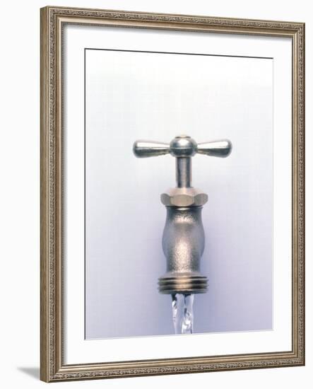 Water Coming Out of a Faucet-Chris Rogers-Framed Photographic Print