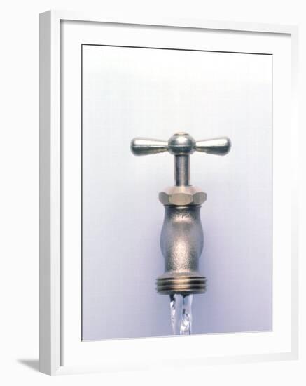 Water Coming Out of a Faucet-Chris Rogers-Framed Photographic Print