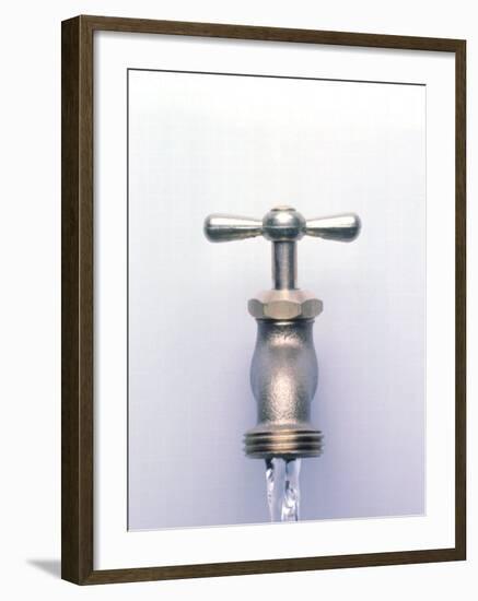 Water Coming Out of a Faucet-Chris Rogers-Framed Photographic Print