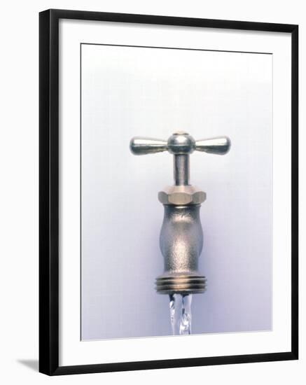 Water Coming Out of a Faucet-Chris Rogers-Framed Photographic Print