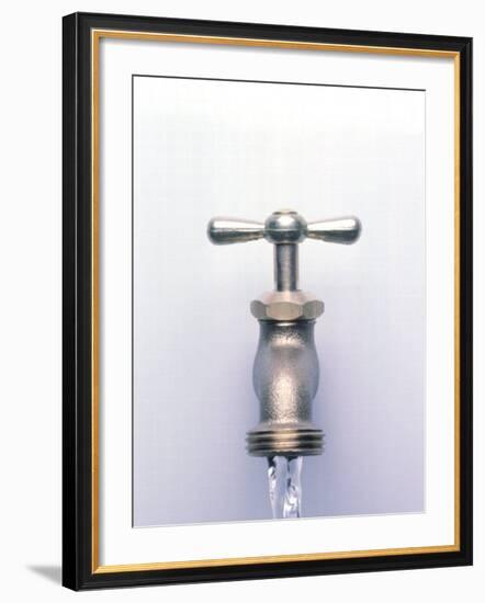 Water Coming Out of a Faucet-Chris Rogers-Framed Photographic Print