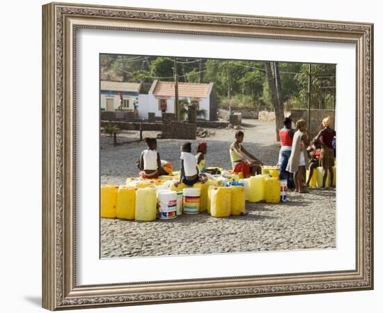 Water Containers That Have Been Filled from Communal Water Facility and are Awaiting Collection-R H Productions-Framed Photographic Print