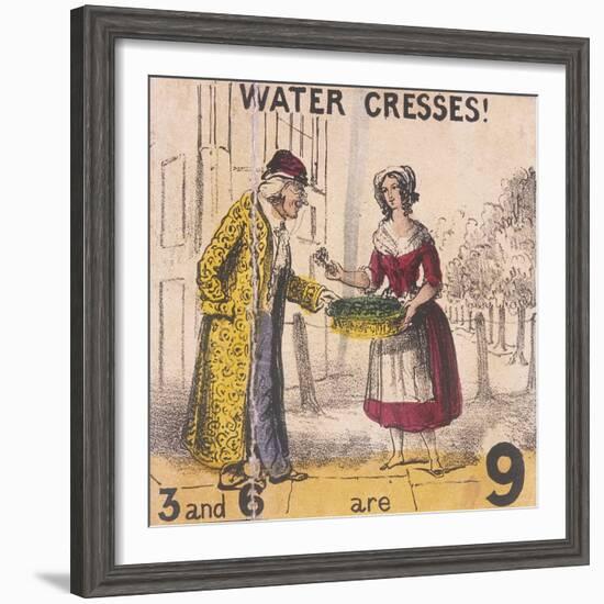 Water Cresses!, Cries of London, C1840-TH Jones-Framed Giclee Print