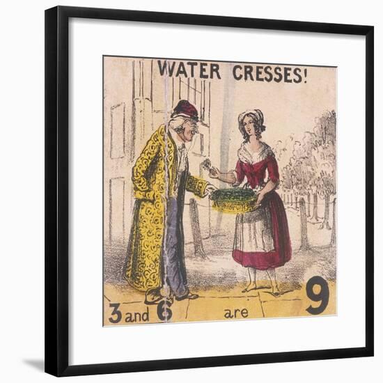 Water Cresses!, Cries of London, C1840-TH Jones-Framed Giclee Print