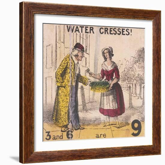 Water Cresses!, Cries of London, C1840-TH Jones-Framed Giclee Print