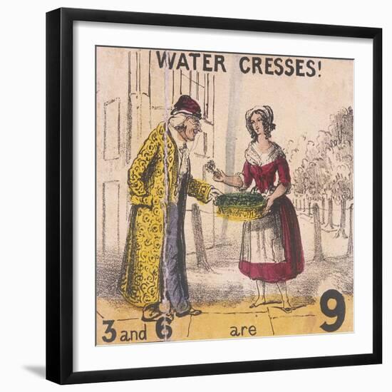 Water Cresses!, Cries of London, C1840-TH Jones-Framed Giclee Print