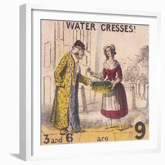 Water Cresses!, Cries of London, C1840-TH Jones-Framed Giclee Print