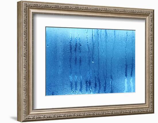 Water Drop Background-Dink101-Framed Photographic Print