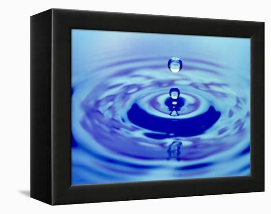 Water Drop Impact-Adam Hart-Davis-Framed Premier Image Canvas