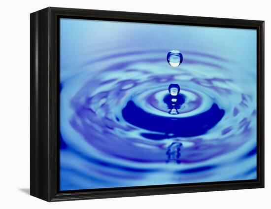 Water Drop Impact-Adam Hart-Davis-Framed Premier Image Canvas