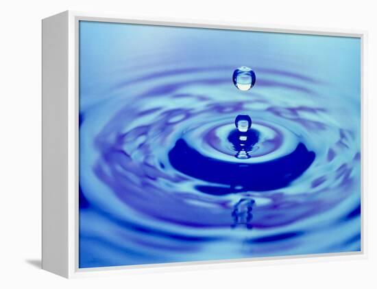 Water Drop Impact-Adam Hart-Davis-Framed Premier Image Canvas