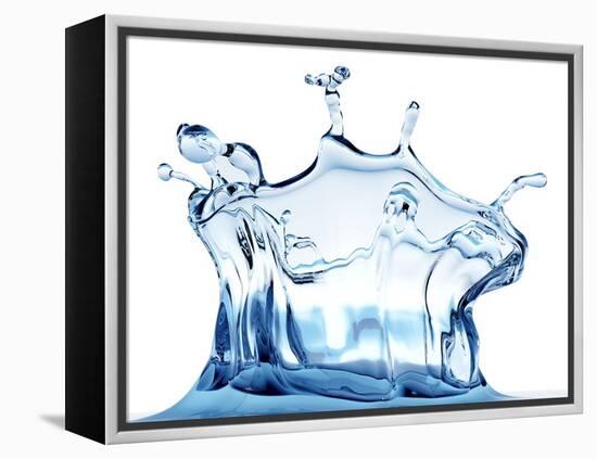 Water Drop Impact-PASIEKA-Framed Premier Image Canvas