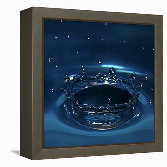 Water Drop Impact-Linda Wright-Framed Premier Image Canvas