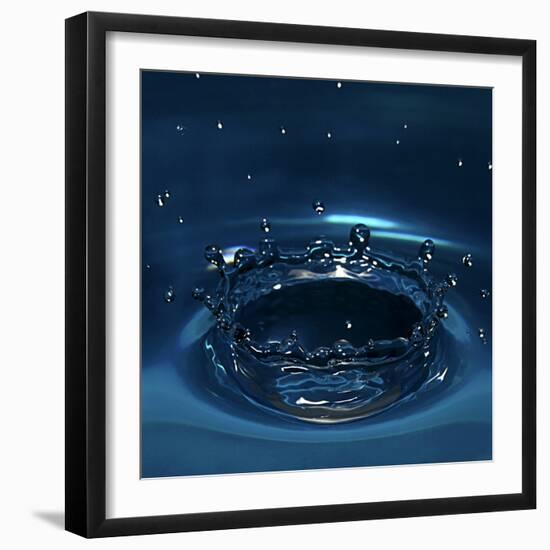 Water Drop Impact-Linda Wright-Framed Premium Photographic Print