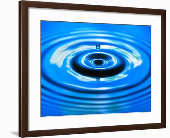 Water Drop Impact-Adam Hart-Davis-Framed Photographic Print