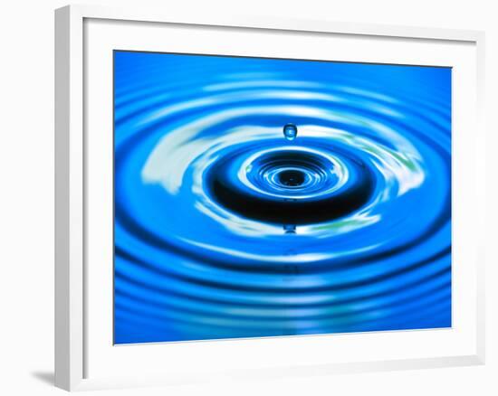 Water Drop Impact-Adam Hart-Davis-Framed Photographic Print