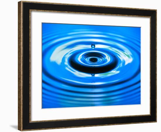 Water Drop Impact-Adam Hart-Davis-Framed Photographic Print