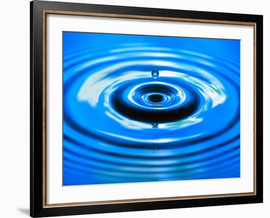 Water Drop Impact-Adam Hart-Davis-Framed Photographic Print
