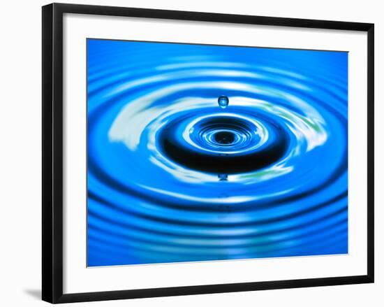 Water Drop Impact-Adam Hart-Davis-Framed Photographic Print