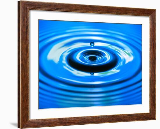 Water Drop Impact-Adam Hart-Davis-Framed Photographic Print