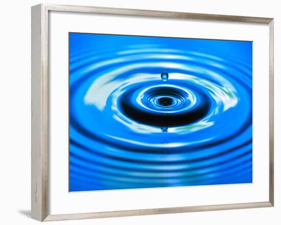 Water Drop Impact-Adam Hart-Davis-Framed Photographic Print