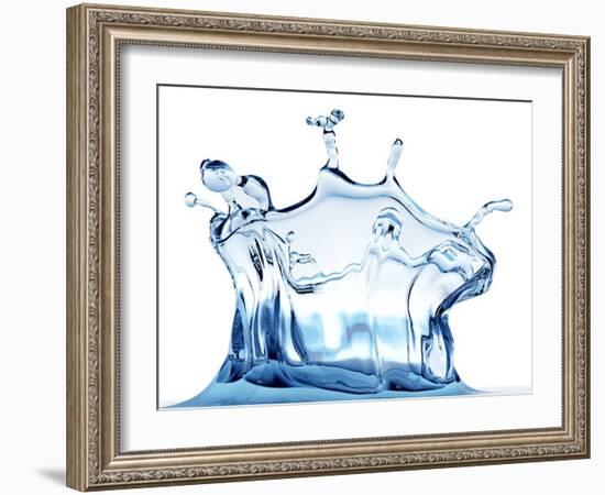 Water Drop Impact-PASIEKA-Framed Photographic Print