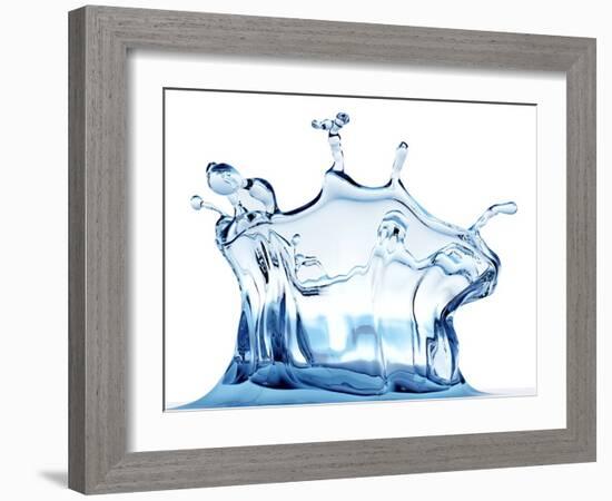 Water Drop Impact-PASIEKA-Framed Photographic Print