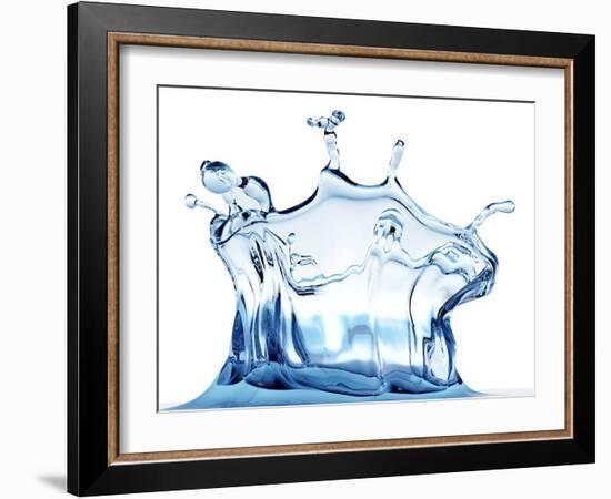 Water Drop Impact-PASIEKA-Framed Photographic Print