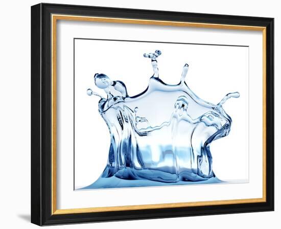 Water Drop Impact-PASIEKA-Framed Photographic Print