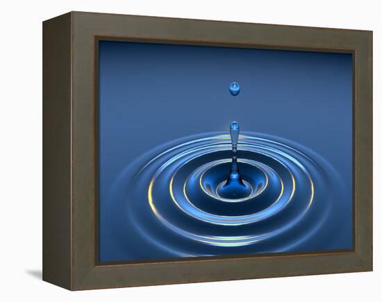 Water Drop-David Parker-Framed Premier Image Canvas