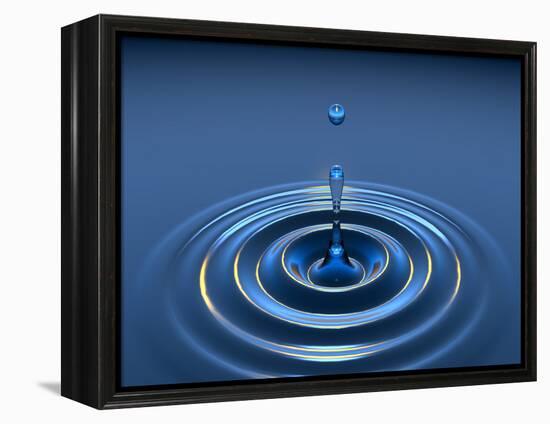 Water Drop-David Parker-Framed Premier Image Canvas