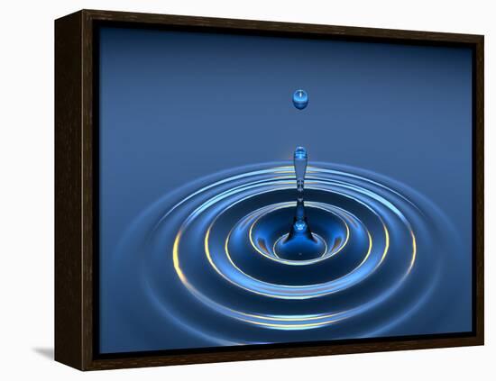 Water Drop-David Parker-Framed Premier Image Canvas