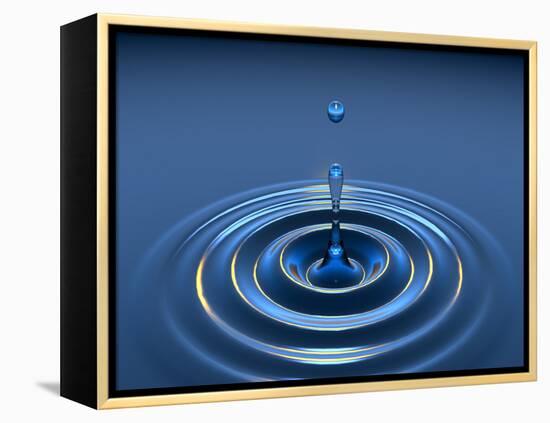 Water Drop-David Parker-Framed Premier Image Canvas