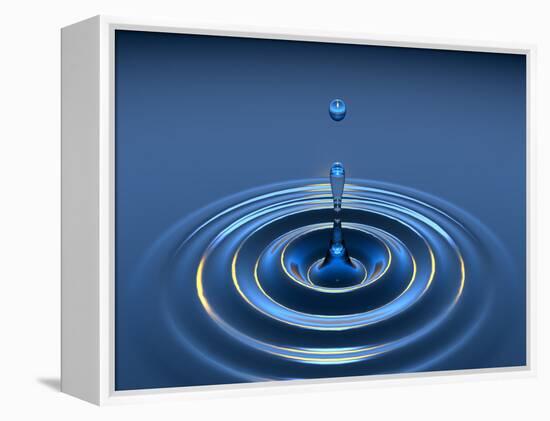 Water Drop-David Parker-Framed Premier Image Canvas