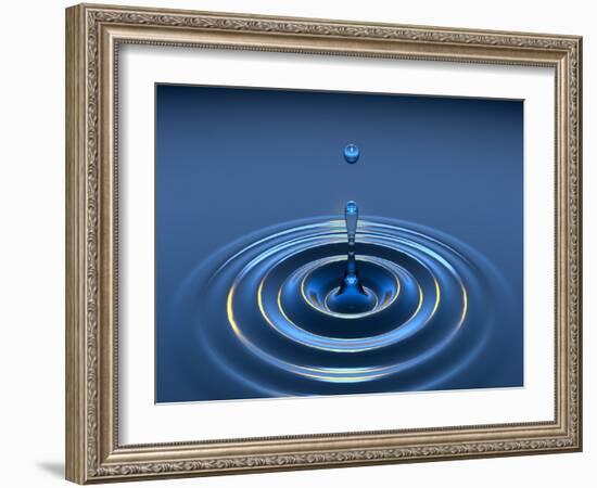 Water Drop-David Parker-Framed Photographic Print