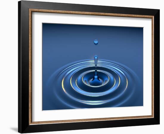 Water Drop-David Parker-Framed Photographic Print