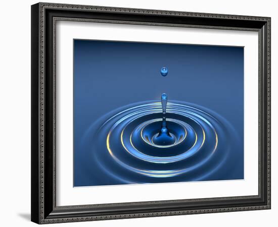 Water Drop-David Parker-Framed Photographic Print