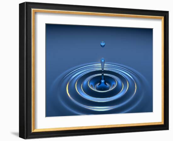 Water Drop-David Parker-Framed Photographic Print