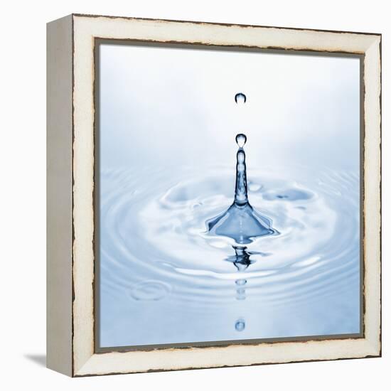 Water Droplet and Ripple-null-Framed Premier Image Canvas