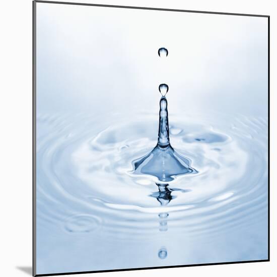 Water Droplet and Ripple-null-Mounted Photographic Print